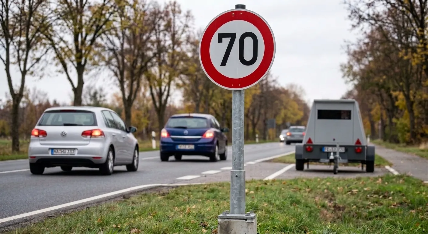 Unbekannte manipulieren Tempolimit