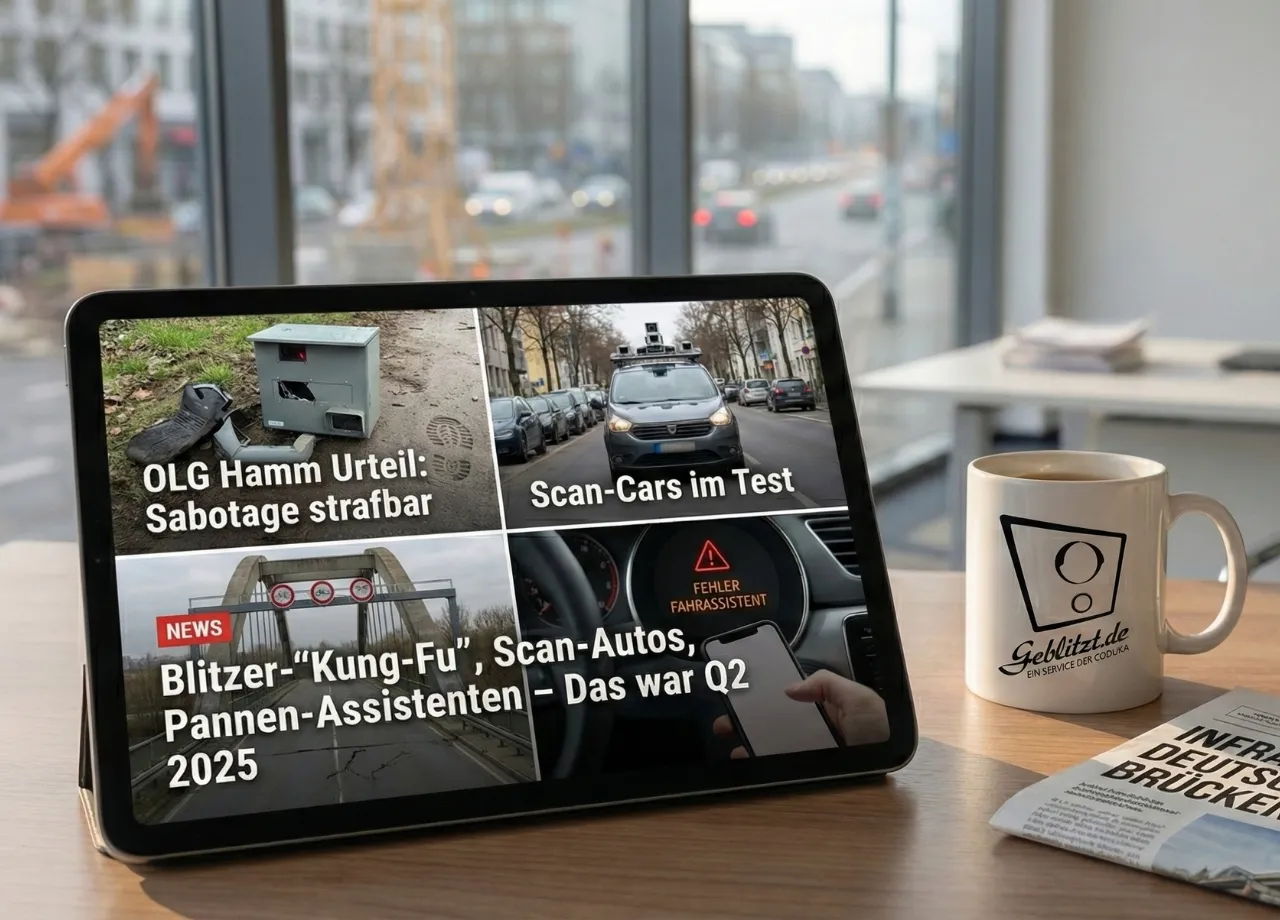 Blitzer-„Kung-Fu“, Scan-Autos, Pannen-Fahrassistenten – Das war Q2 2025