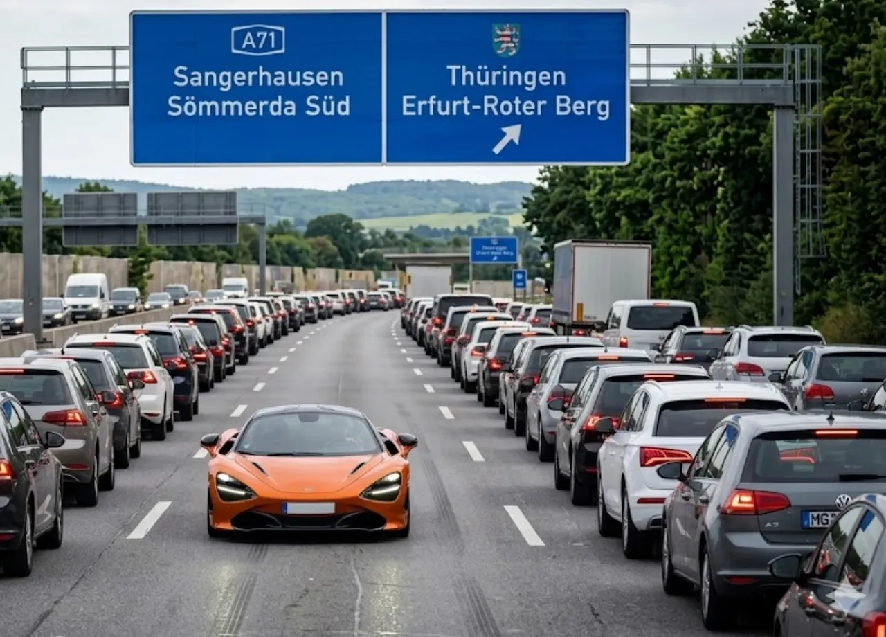 Geisterfahrt durch die Rettungsgasse: McLaren-Fahrer schockiert die Polizei