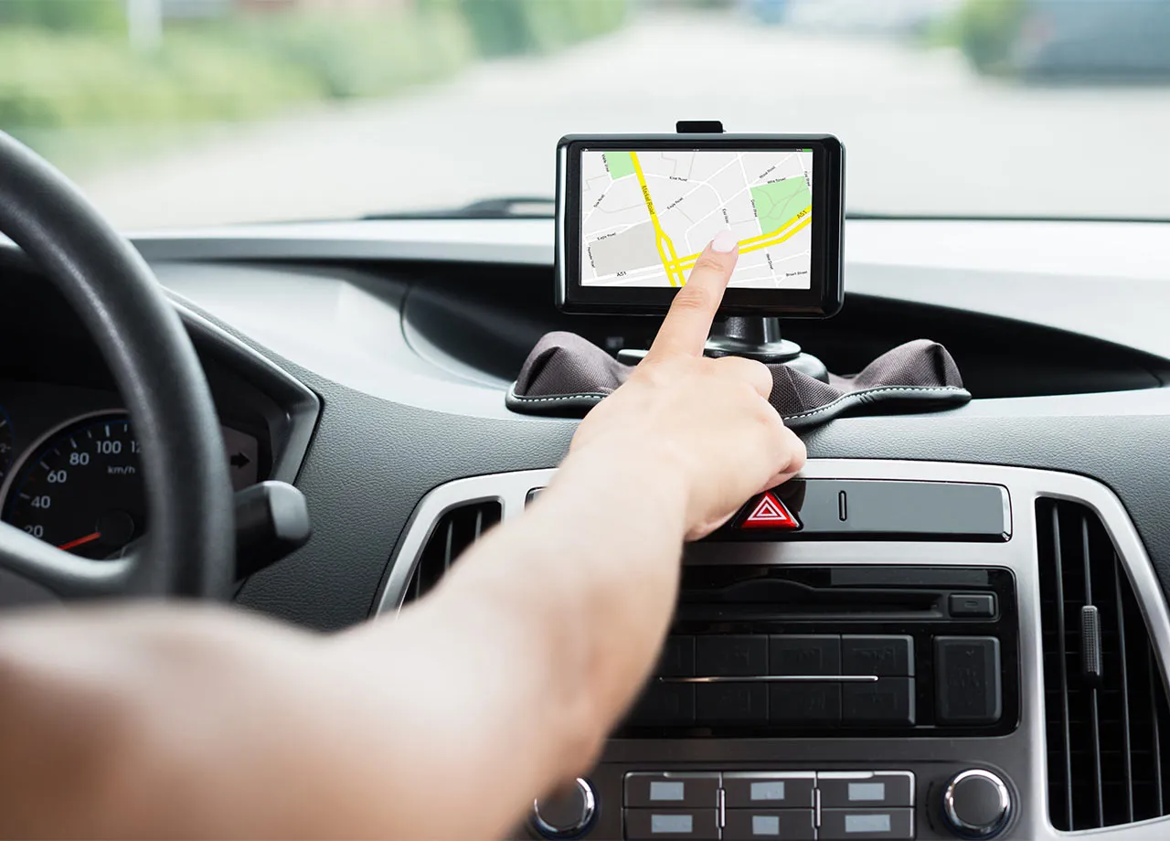 Mit dem Navi das Fahrtziel klar im Visier